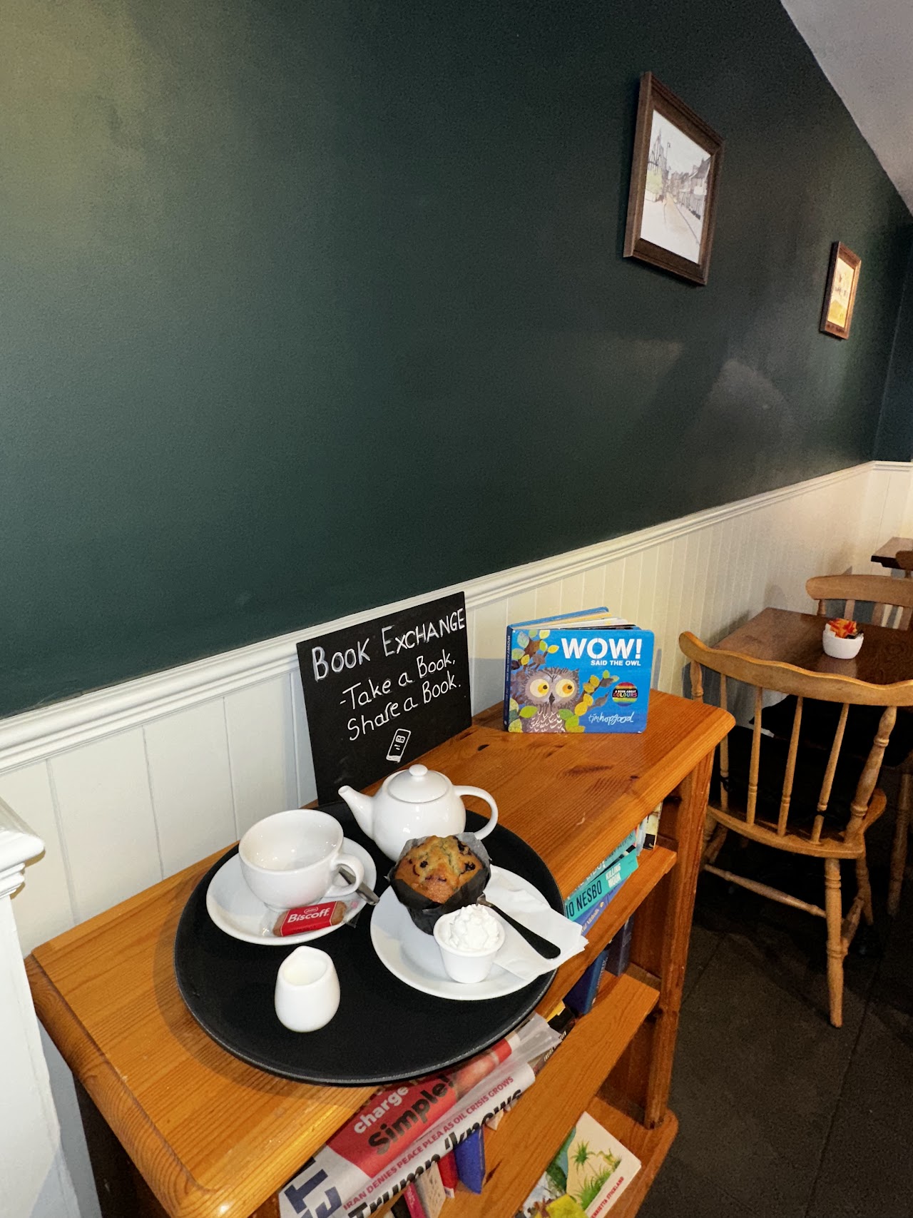 The Amber Owl interior