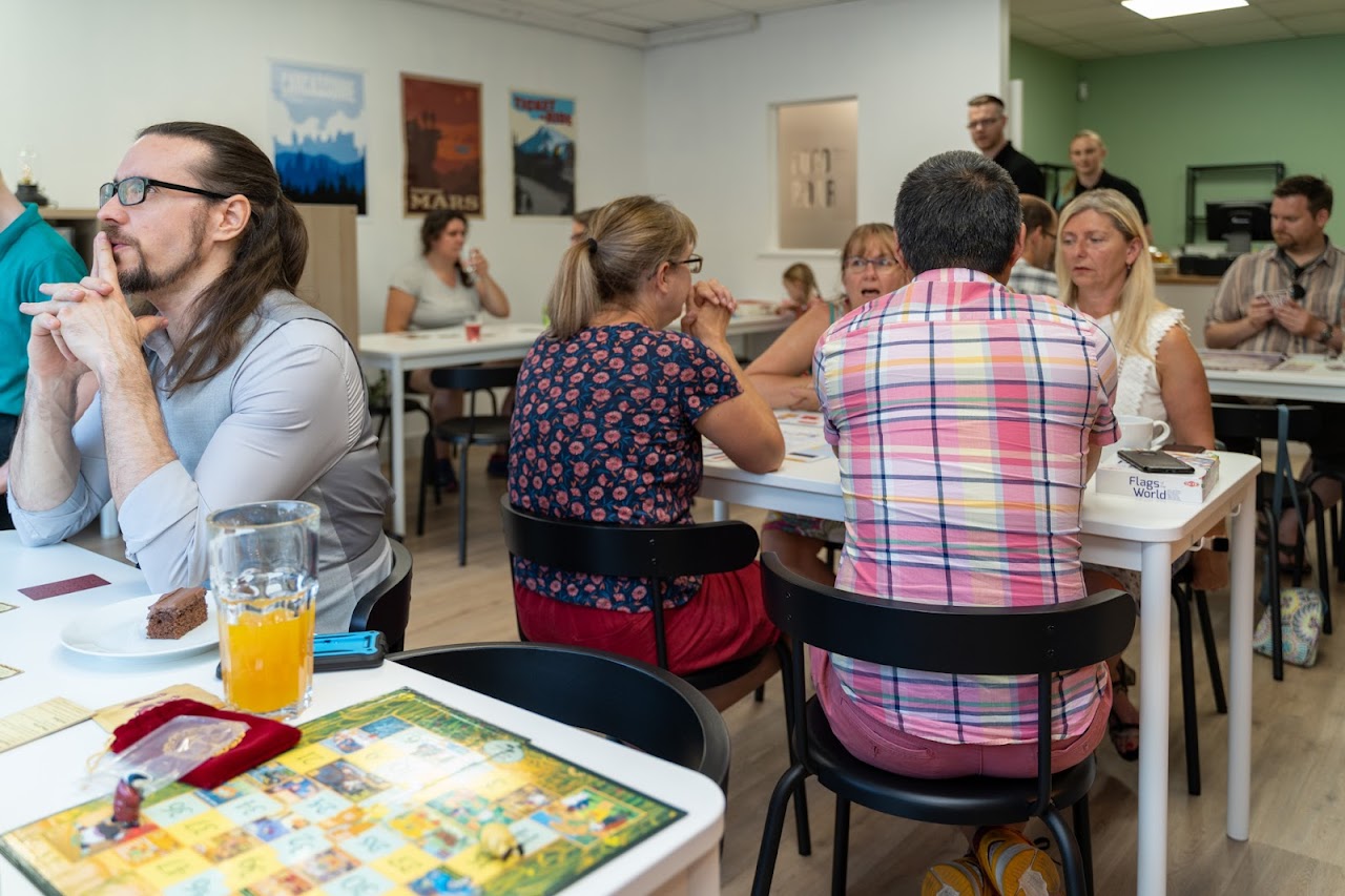 Food and Board - Board Game Cafe interior