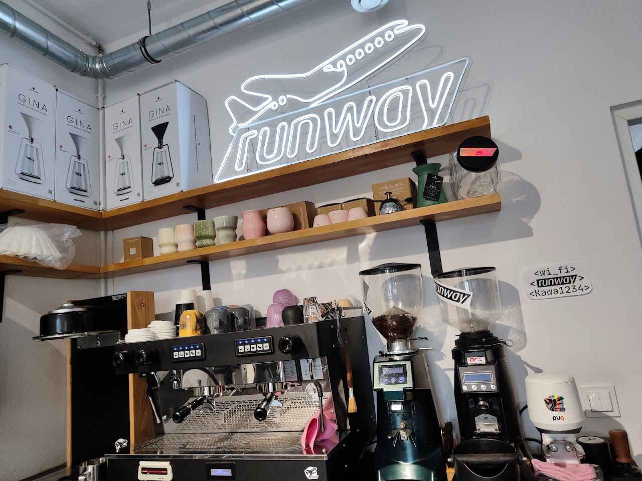 Runway Coffee Hub interior